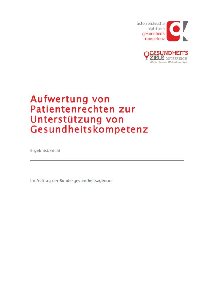 2023 08 29 14 34 35 Bericht der Österreichischen Plattform Gesundheitskompetenz und 3 weitere Seiten