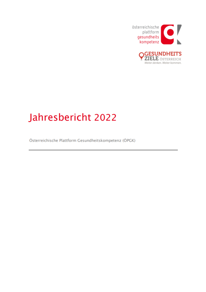 2023 08 29 14 48 16 Bericht der Österreichischen Plattform Gesundheitskompetenz und 4 weitere Seiten